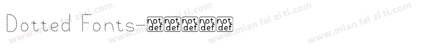 Dotted Fonts字体转换